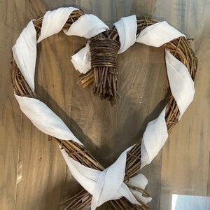 Excellent Condition Heart-Shaped Twig Wreath